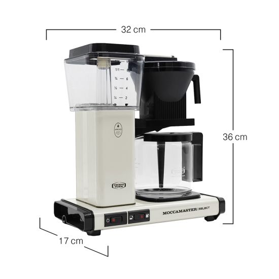 Moccamaster Kaffeeautomat KBG Select, Off-white 53974