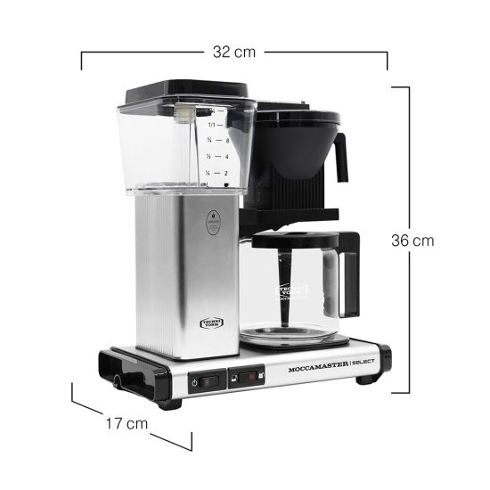 Moccamaster Kaffeeautomat KBG Select, Brushed 53979